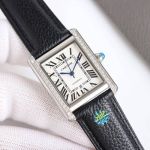 Cartier Tank Mechanical 27*37MM Imported Calfskin Bracelet Women Watch